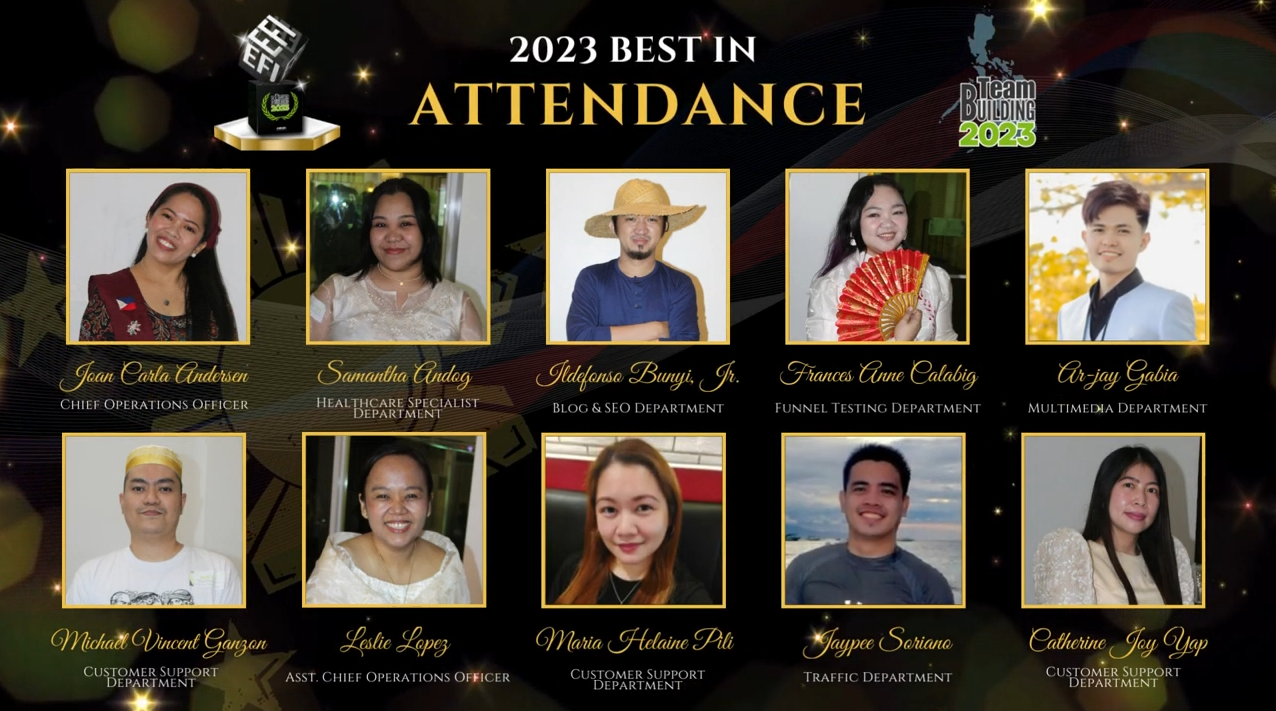2023 BEST IN ATTENDANCE